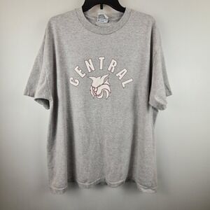Vintage TTC Sportswear Central Wildcats Graphic T-Shirt Gray XL Mens 90s Y2K